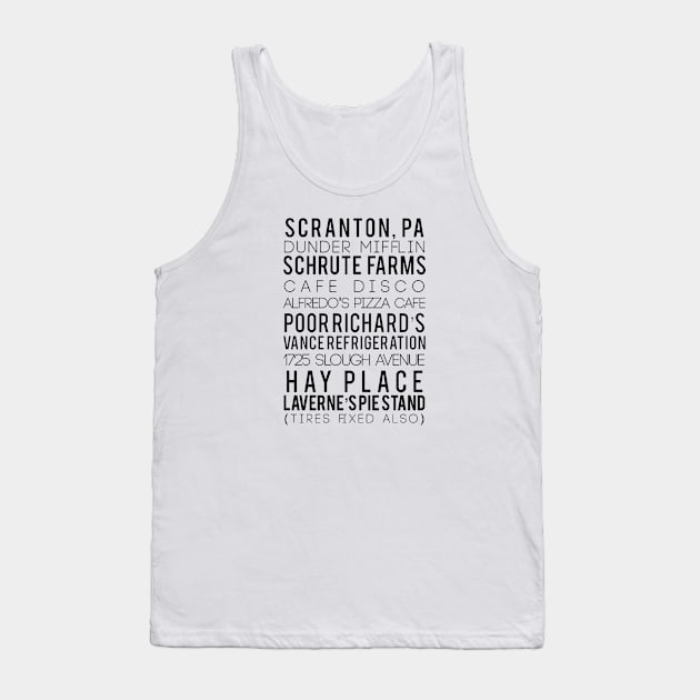 "The Places of The Office." Tank Top by sunkissed